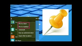 Pin app in taskbar in Windows 10 | Pin chrome on taskbar | pin app at taskbar