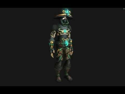 Monk Tier 15 Armor - Tier 15 set (green version)