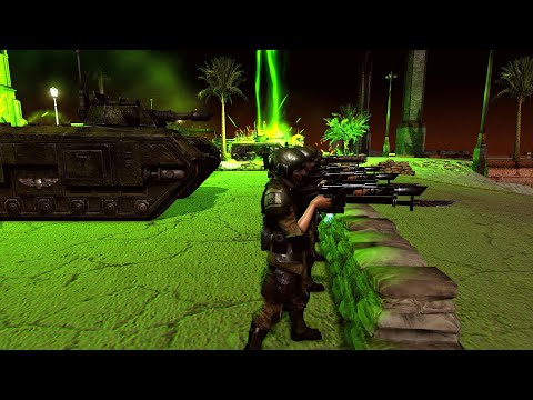 Necrons Invasion - Imperial Guard Desperate Defense - Warhammer 40k Micro Cinematic - MOWAS2