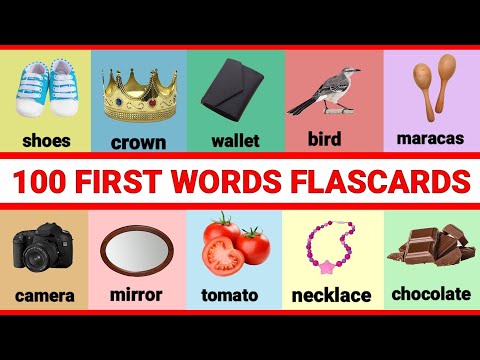 100 FIRST WORDS FLASHCARDS FOR TODDLERS