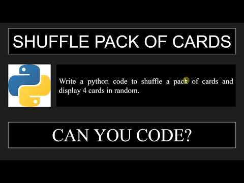 Python Code To Shuffle Pack Of Cards Python Basics Codetolearn