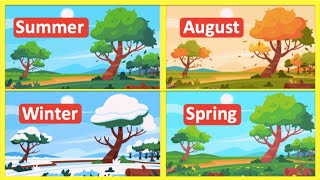 Seasons in English ☀️ | Vocabulary lesson | How to describe the seasons? | Learn with examples