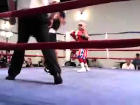 2/25/12 Amateur Boxing 3rd Round (Joey Guevara Vs. Edgar Carrasco)
