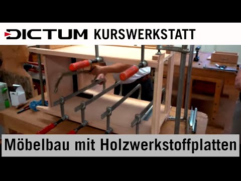 Möbelbau mit Holzwerkstoffplatten und moderner Beschlagtechnik - Kursimpressionen