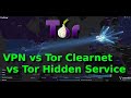 VPN vs Tor Clearnet vs Tor Hidden Service: Weaknesses/Strengths, W/One Is End To End Encryption?