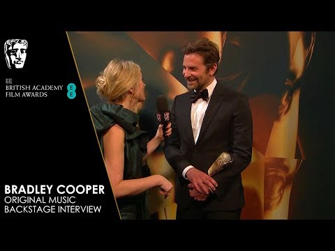 Bradley Cooper Reacts to Winning Original Music for A Star Is Born | EE BAFTA Film Awards 2019