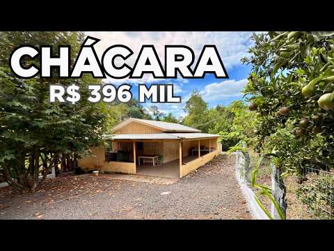 CHÁCARA CASA FRUTAS ÁGUA NATUREZA E TERRA BOA R$396 MIL 