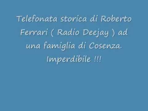 Telefonata storica di radio DJ ad una famiglia di Cosenza