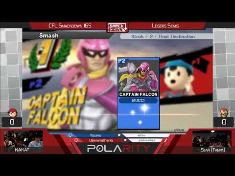 CFL Smackdown 165 WiiU - NAKAT (Ness) vs Sean (Falcon) - Losers Semis