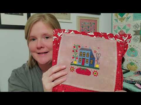 How To Hand Dye, #PinkerNPunkin2023SAL, Prairie Schooler Santa, Lori Holt Stitches -  Flosstube 23