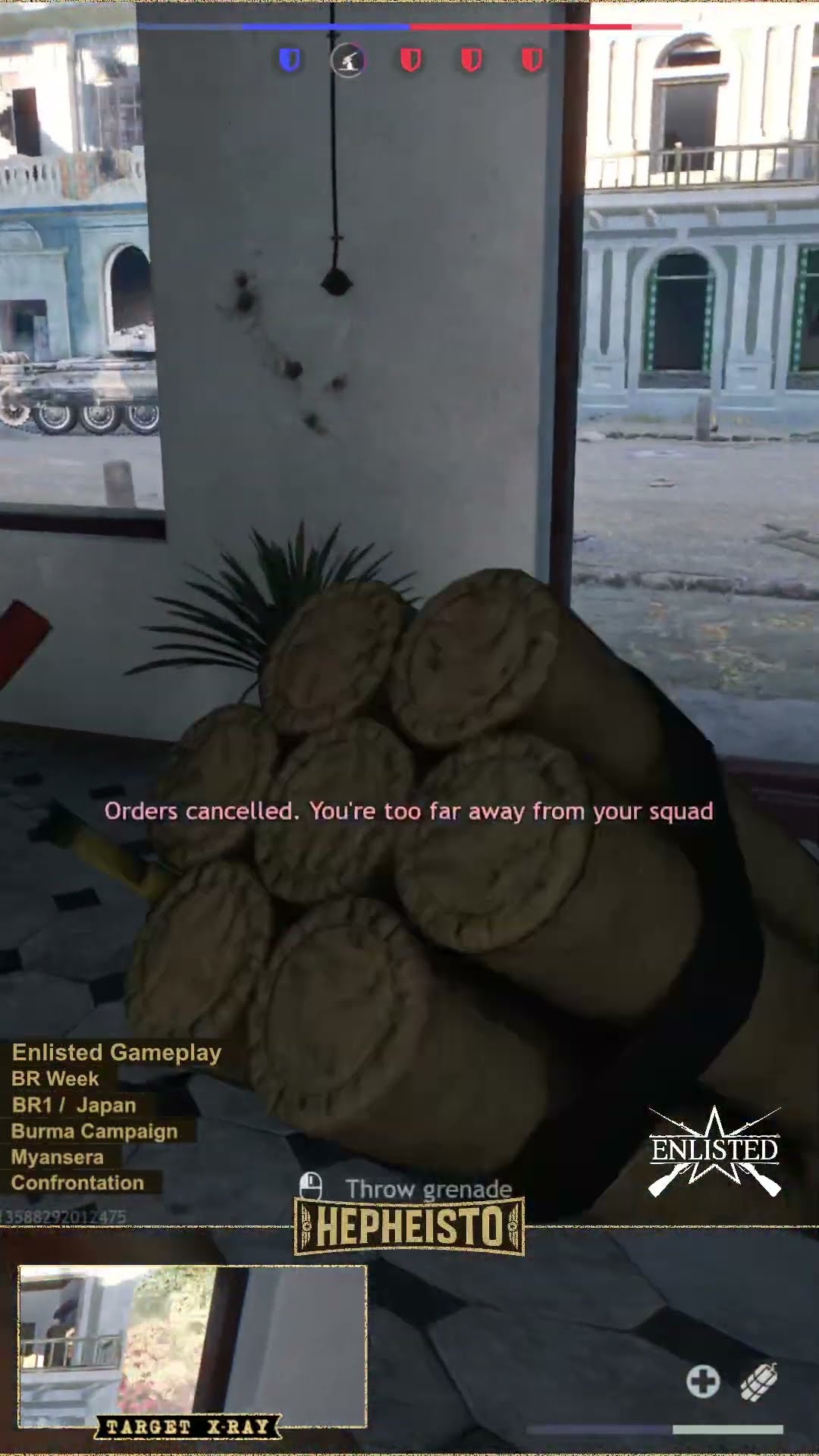 Partisan eliminates Tank Crusader 19/40 with Explosion Pack