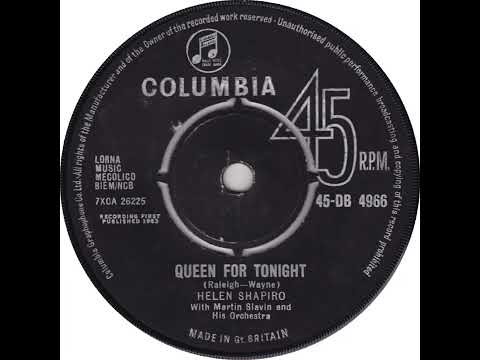 UK New Entry 1963 (31) Helen Shapiro - Queen For Tonight