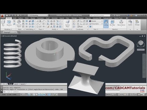 AutoCAD 3D Tutorial for Beginners 1 of 3