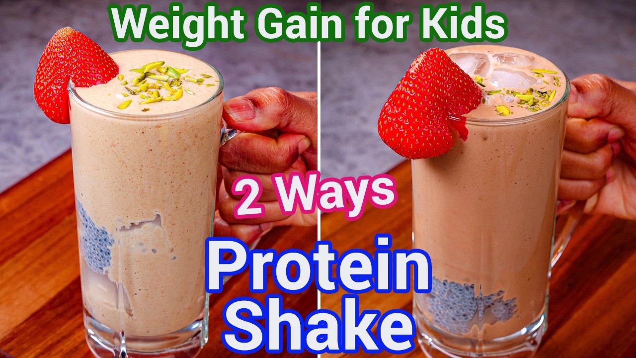 2 Healthy Protein Shakes for Kids & Adults | Homemade Energy Drinks - Natural Protein Drinks