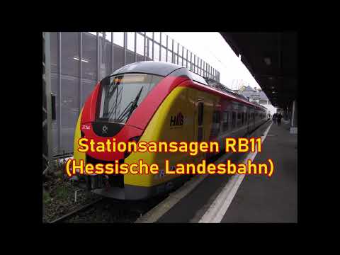 Stationsansagen RB11 (Hessische Landesbahn)