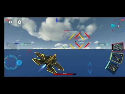 PLAYING THE LAST LEVEL OF SKY FIGHTER 3D.