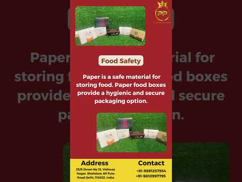 Paper take away food boxes