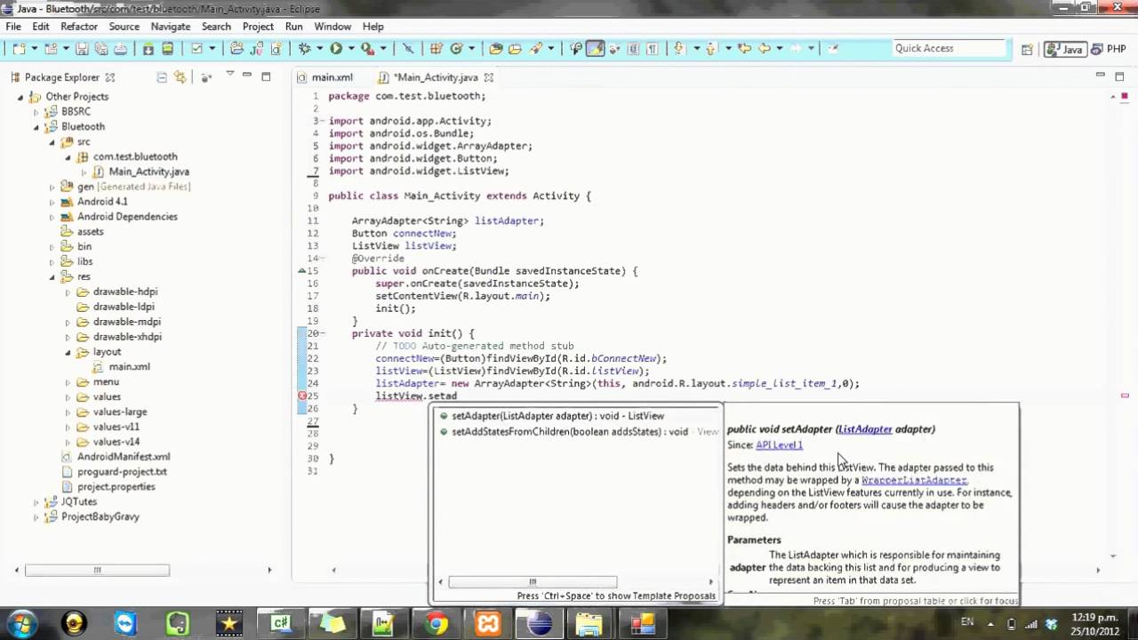 Android development Tutorial Bluetooth   2 HD