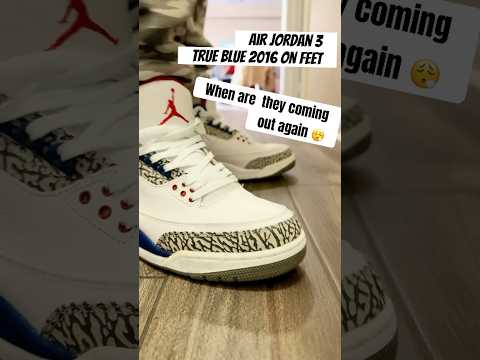 Air Jordan 3 True Blue 2016 on feet #rare #hype #viral #shorts