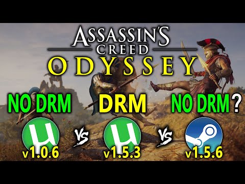 Assassin's Creed Odyssey - Steam vs Torrent | Original vs Cracked | v1.0.6 vs v1.5.3 vs v1.5.6