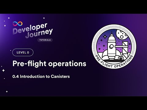ICP Developer Journey 0.4 | Introduction to Canisters