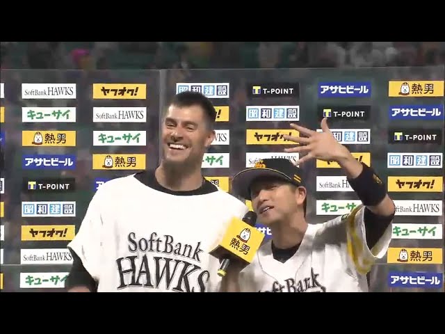 ホークス・スタンリッジ投手・川島選手ヒーローインタビュー 2015/5/17 H-L