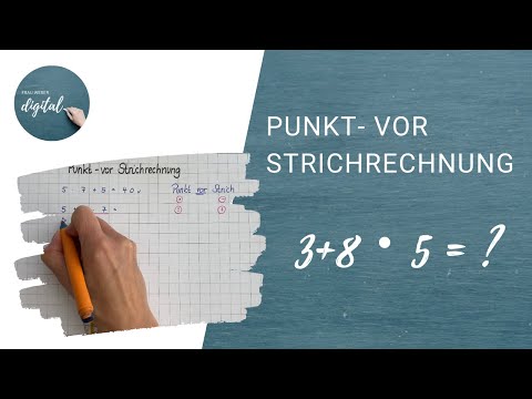 Punkt- vor Strichrechnung (inkl. Arbeitsblatt)