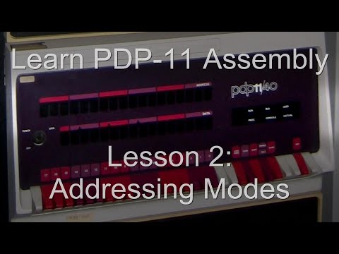 Learn PDP-11 Assembly Lesson 2 - Addressing modes