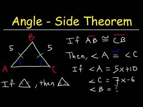 Angle Side Base Angle Theorem Two Column Proofs