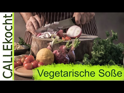 Braune Soße selber machen - lecker ohne Fleisch. Vegetarisches Rezept