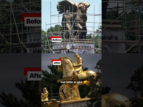 Trump’s new gold statues in DC: Classy or tacky?