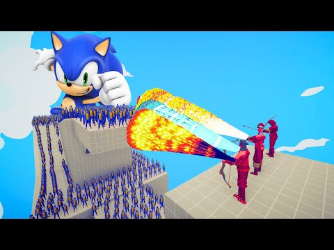 100x SONIC + 2x GIANT SONIC vs 3x EVERY GOD - Totally Accurate Battle Simulator (TABS)