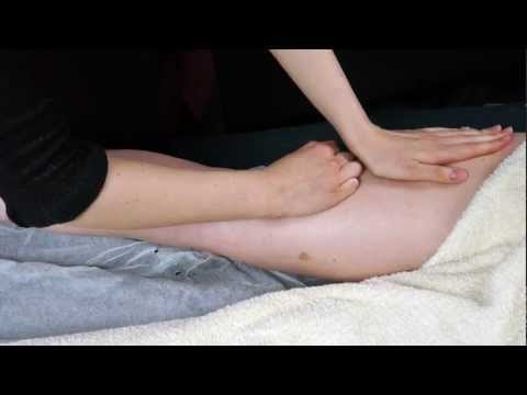 Basic Swedish Massage Techniques - Back of Leg Massage Tutorial