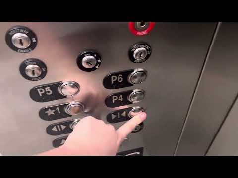 350 FPM ThyssenKrupp Traction Elevators @ City Place Tower Garage, West Palm Beach, FL