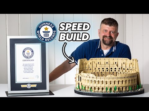 Fastest LEGO Colosseum Build! - Guinness World Records