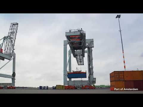 Port of Amsterdam - STS Cranes - Holland Cargo Terminal