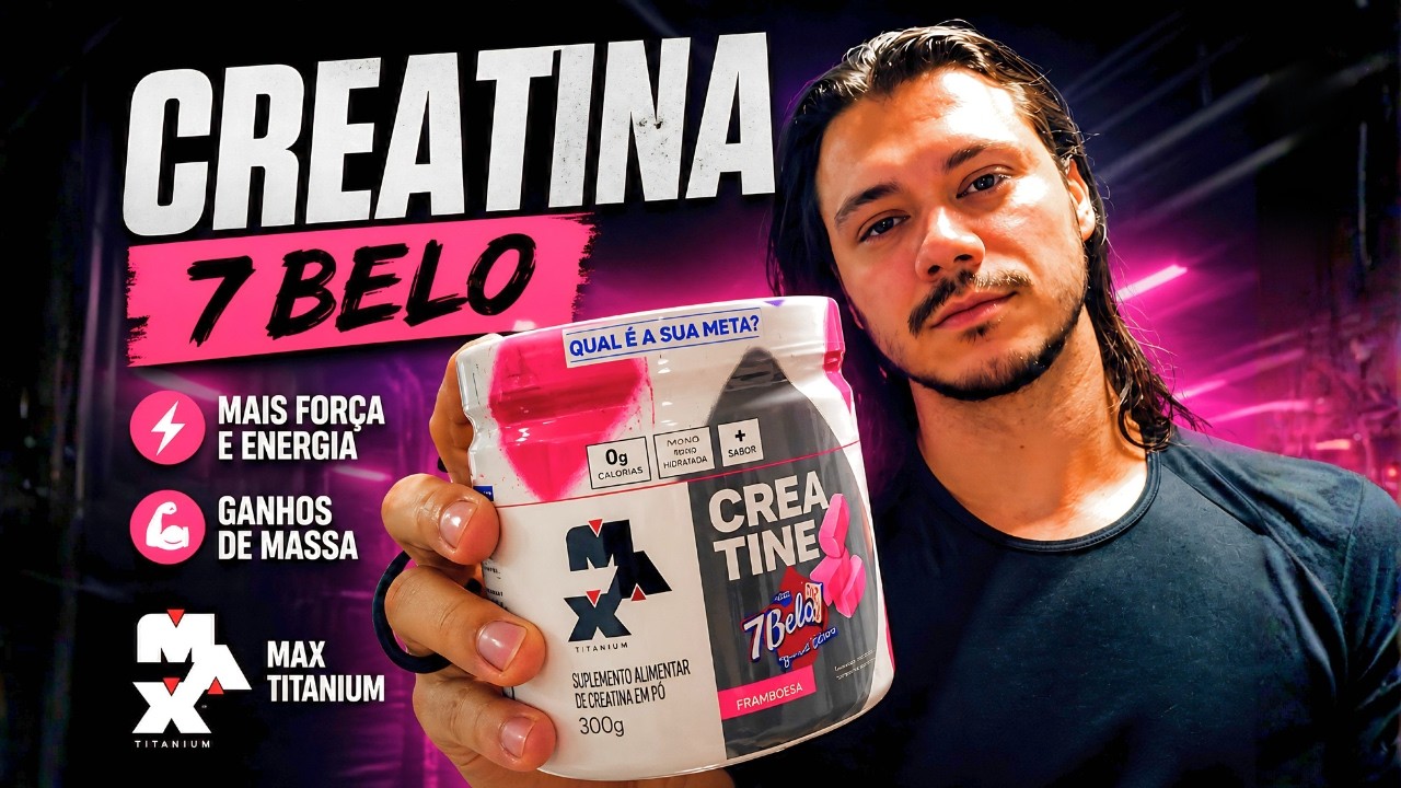 Miniatura da avaliação em vídeo de Creatina Max Titanium Monohidratada Micronizada 120 Cápsulas Titânio