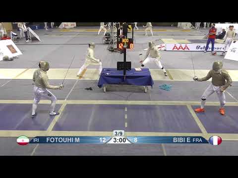 Tbilisi 2022 Sabre Team Men Piste Blue T5 8 IRI vs FRA