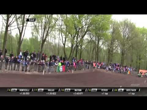 Dylan Ferrandis passes Jordi Tixier MXGP of Europe 2015 - motocross