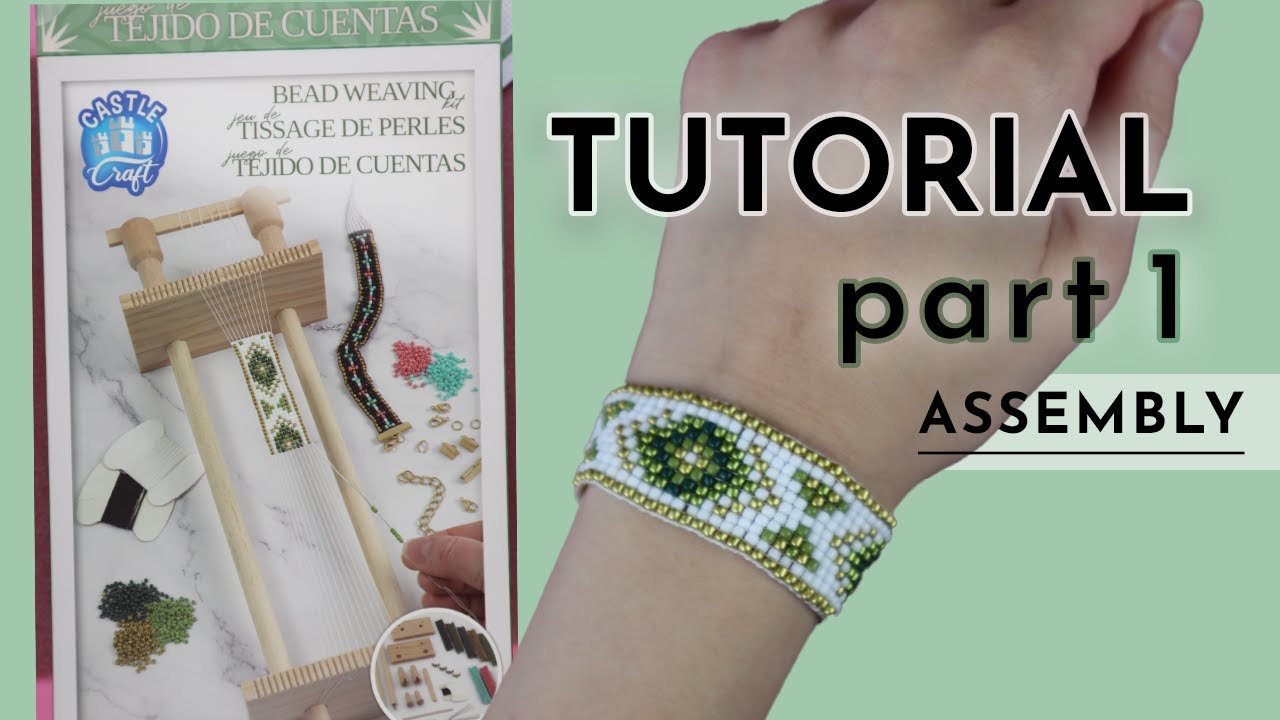 Pt. 1 Dollarama Bead Loom Bracelet Tutorial Castle Craft Bead Weaving Kit Assembling the Loom