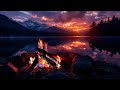 Crackling Fire By The Lake 12 Hrs Cure For Deep Sleep