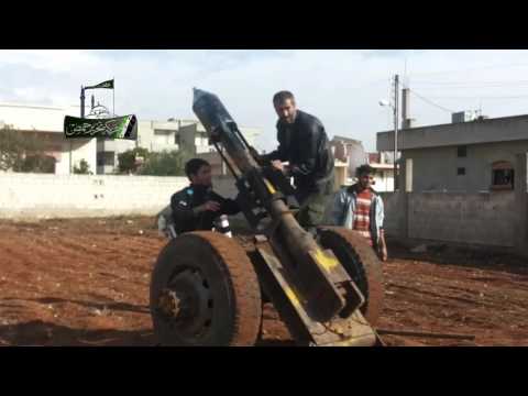 استهداف حواجز النظام بقذائف مدفع جهنم من قبل حركة تحرير حمص على جبهة تير معلة