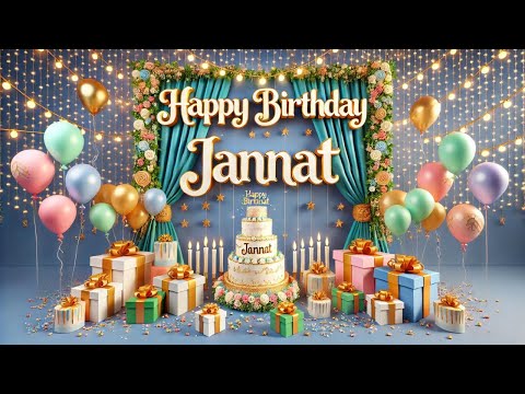 JANNAT Happy Birthday To You||Happy Birthday Song JANNAT🎂👧