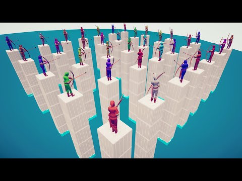 WATER POLES ARENA RANGED FREE FOR ALL TOURNAMENT - TABS Totally Accurate Battle Simulator