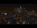 Ambient Night View Downtown GTA V Los Santos City Sounds ASMR 1440p60