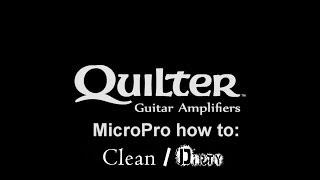 Video thumbnail for How to set up a Quilter MicroPro 200 for clean/dirty operation by QuilterLabs
