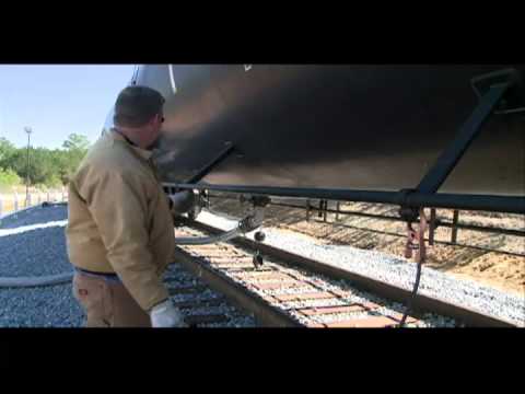Rail car unloading