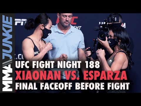 Yan Xiaonan vs. Carla Esparza faceoff | UFC Fight Night 188