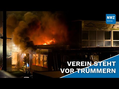 SSV Jeddeloh: Feuer zerstört Sporthallenanbau