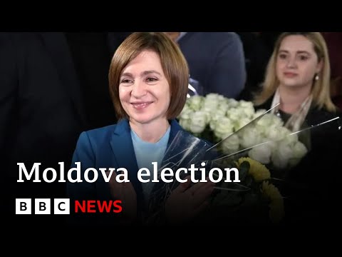 Video | Moldova President Maia Sandu claims election victory despite alleged Russian meddling | BBC News